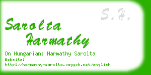 sarolta harmathy business card